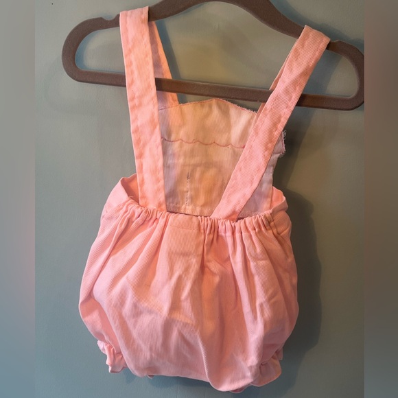 Vintage Mini Togs Pink Peekaboo Kitty Shortalls - Picture 5 of 7